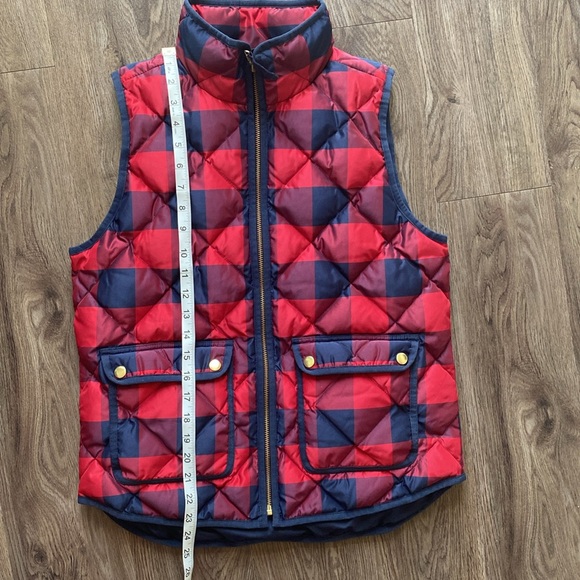 J.Crew Excursion Quilted Puffer Buffalo Check Vest - Picture 10 of 14